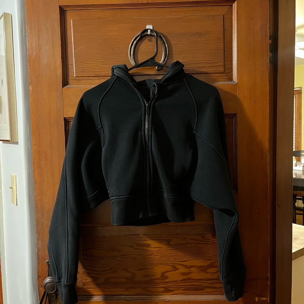 Lululemon scuba zip up crop hoodie sweatshirt